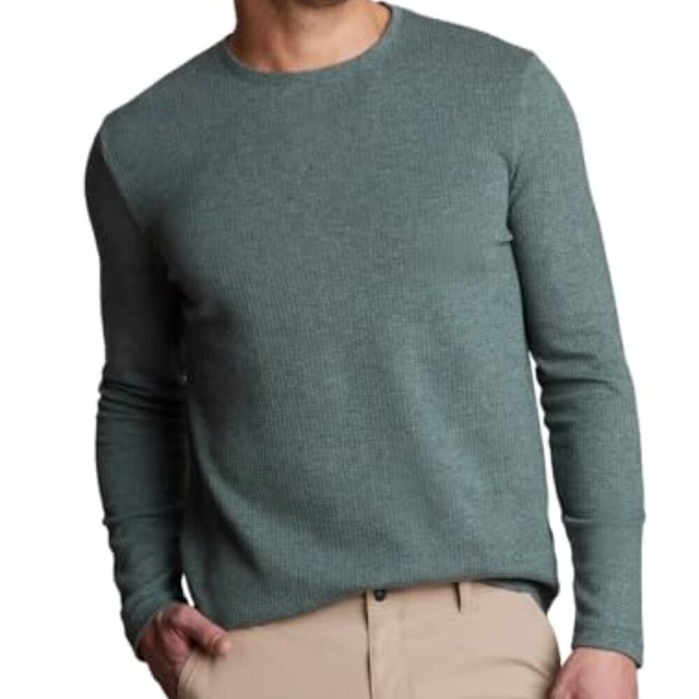 NWT - English Laundry Green Mens Long Sleeve Crewneck Regular Fit Shirt – Size S